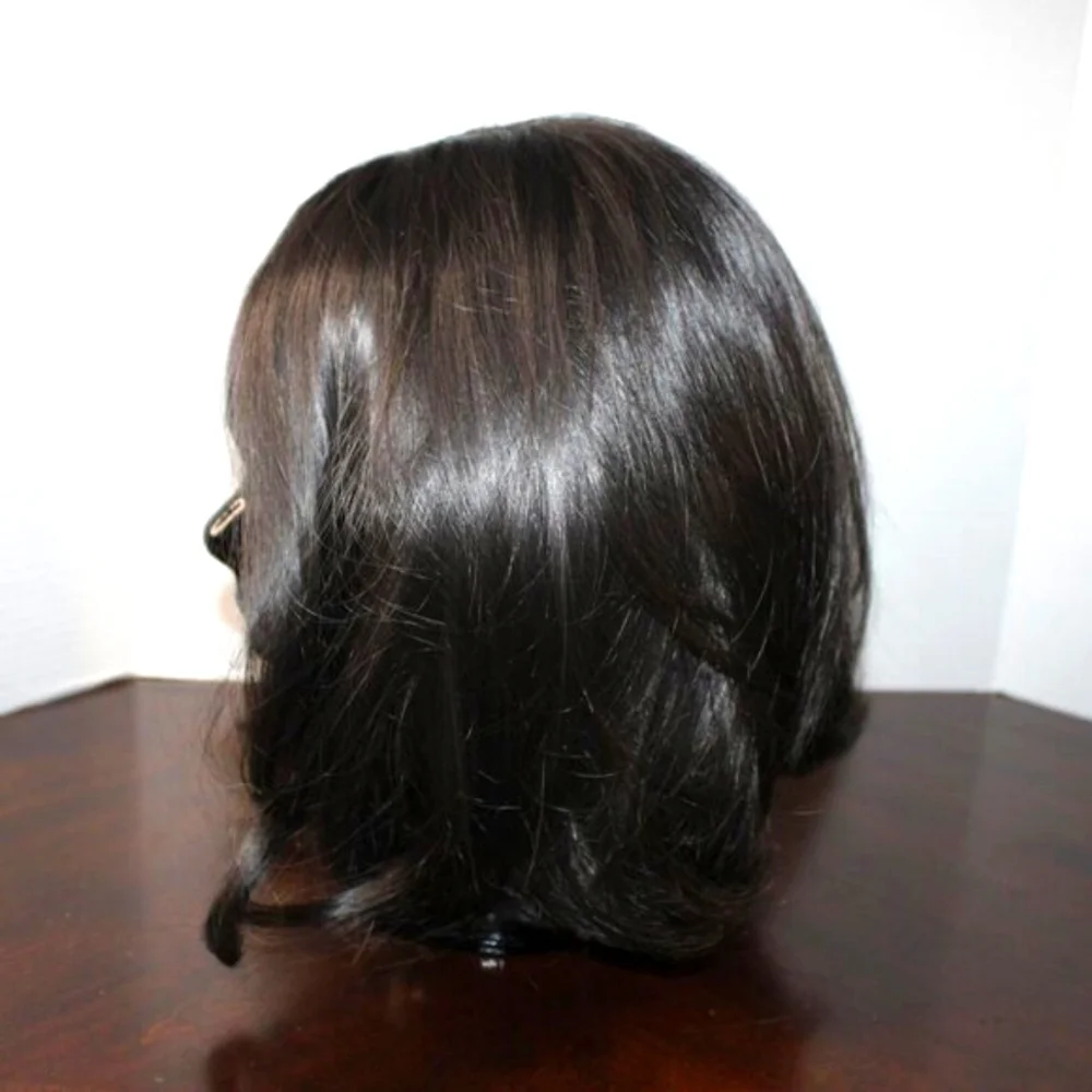 NWOT Black Layered Costume Wig - Adjustable Cap